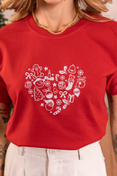 Tshirts Coração Coisas de Natal